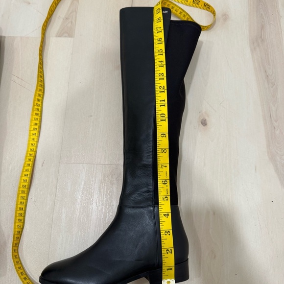 EUC Michael Kors Bromley Over the Knee Riding Boot Black Leather Women's 5 - Picture 15 of 16